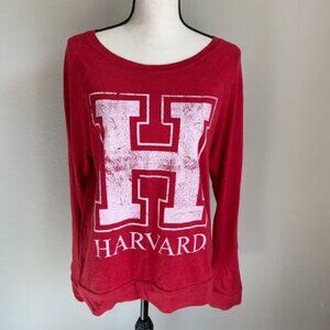 Distressed Harvard Light Weight Vintage Tee